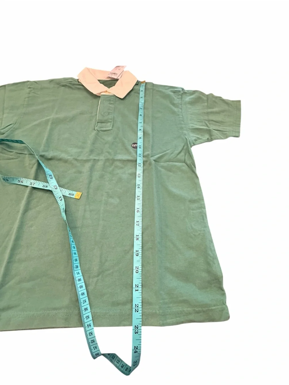 Abercrombie Kids Polo Shirt Big Boys Short Sleeve 11/12 Large Green Relaxed Fit